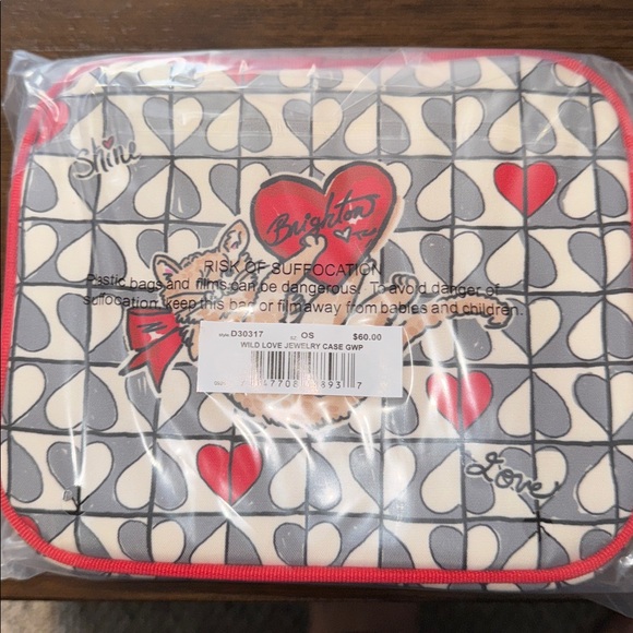 Brighton Heart and Leopard Print Cosmetic Bag - Picture 2 of 3